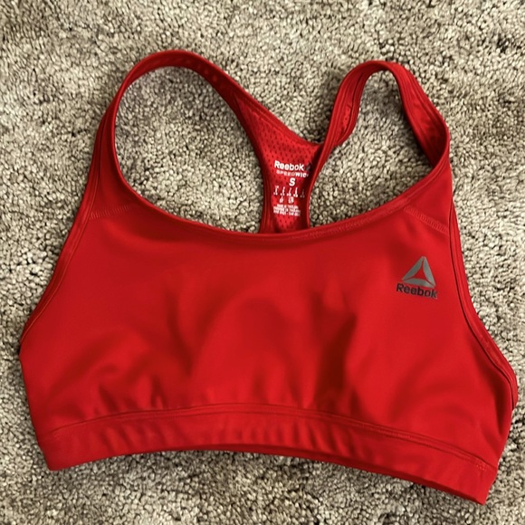 Cute Red Reebok Sports Bra - Picture 1 of 4